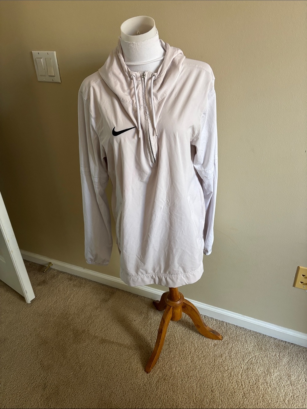 Nike Half-Zip Hoodie with Black Swoosh